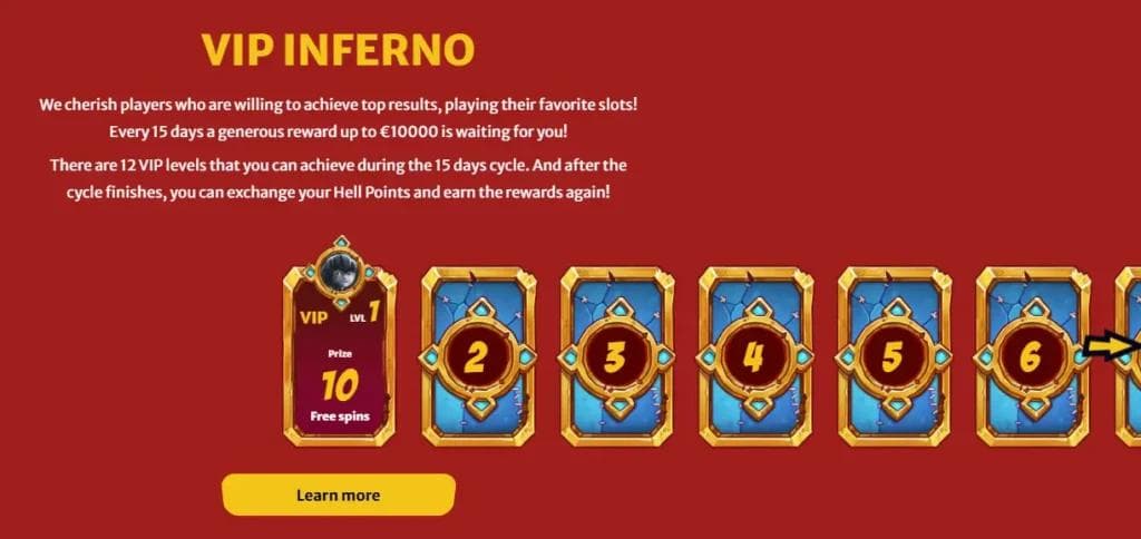 hellspin vip