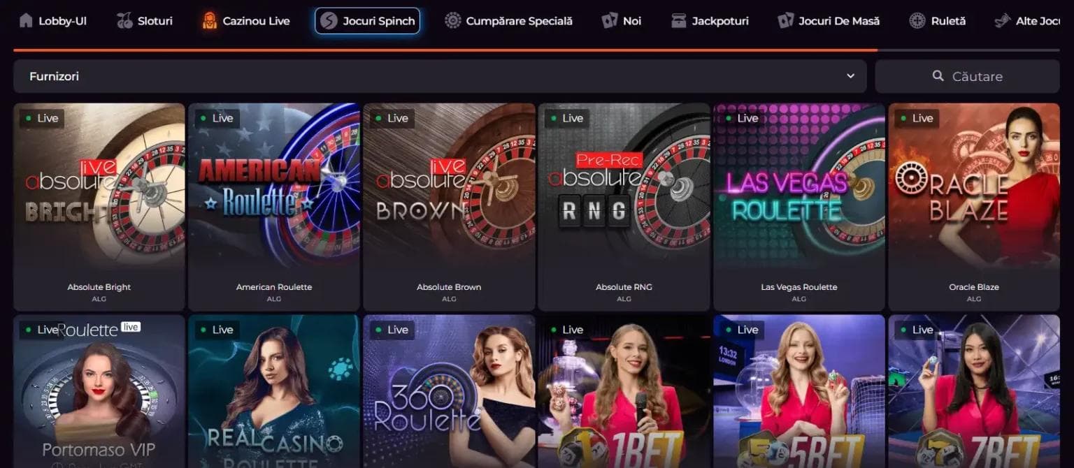 spinch casino live