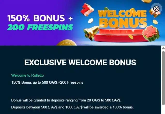 Bonus Rolletto Casino