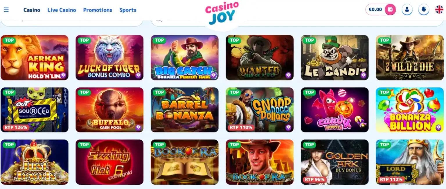 casinojoy jocuri