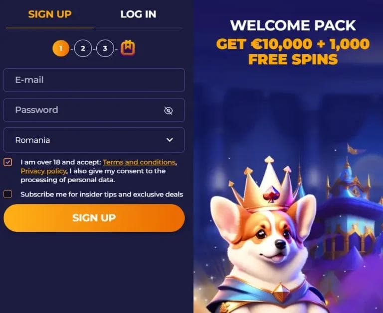 corgislot inregistrare 1