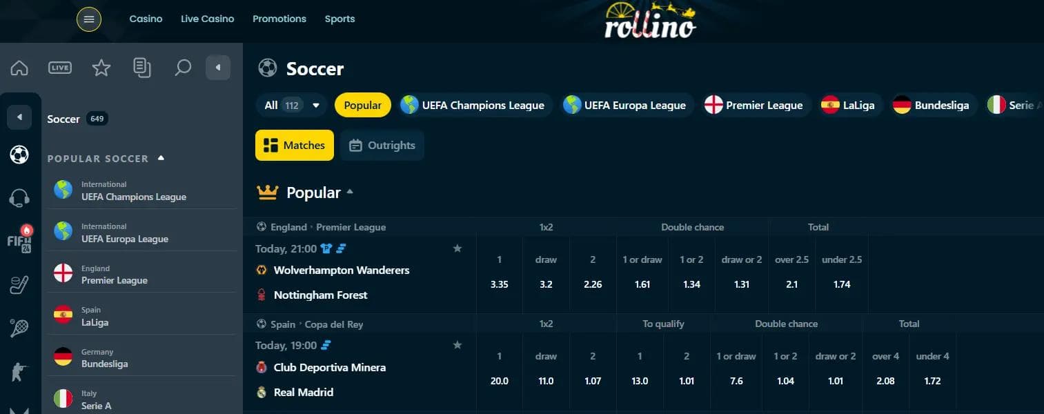 rollino pariuri sportive