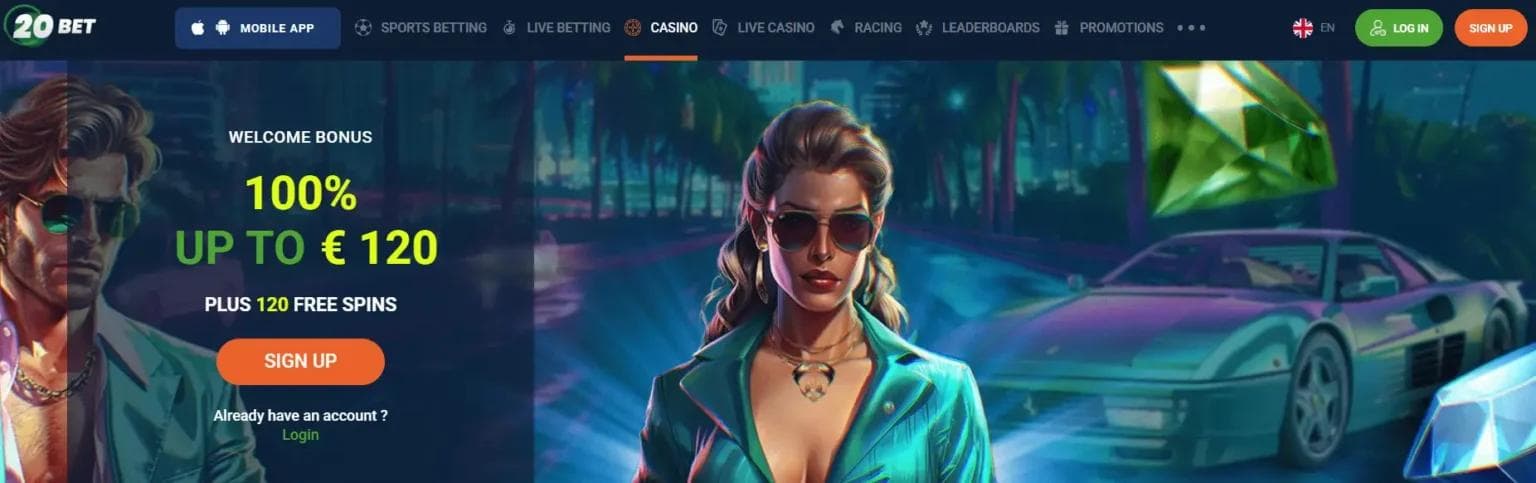 20bet casino recenzie