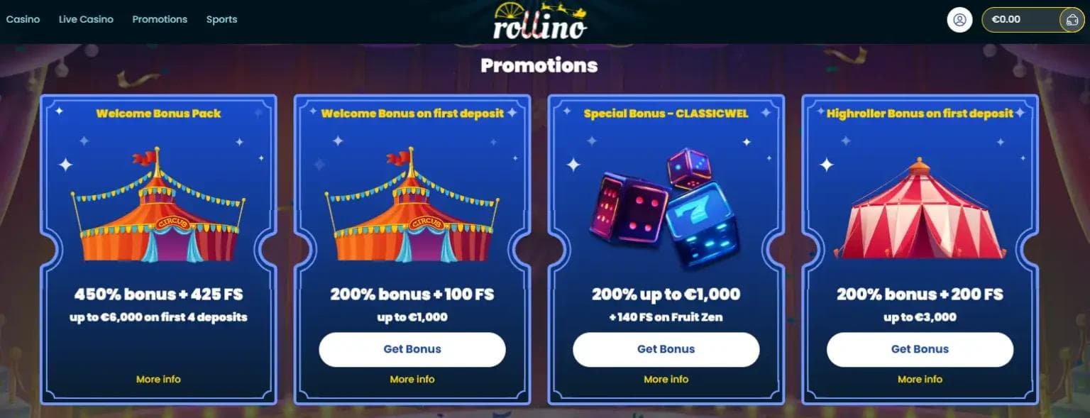 promotii rollino casino