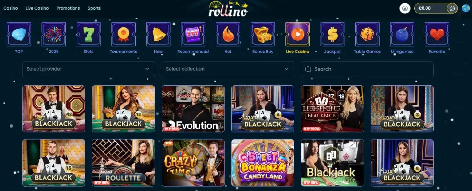 rollino casino live