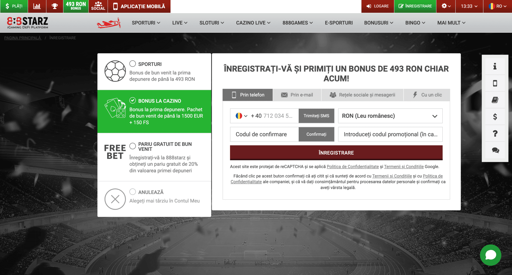 888Starz Bonus de bun venit