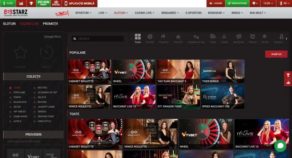 888starz live casino