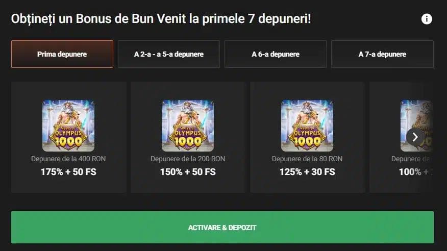 bonus bun venit gg bet