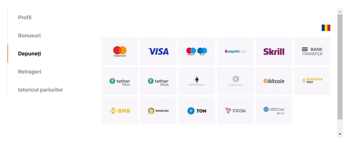 hitnspin casino metode plata