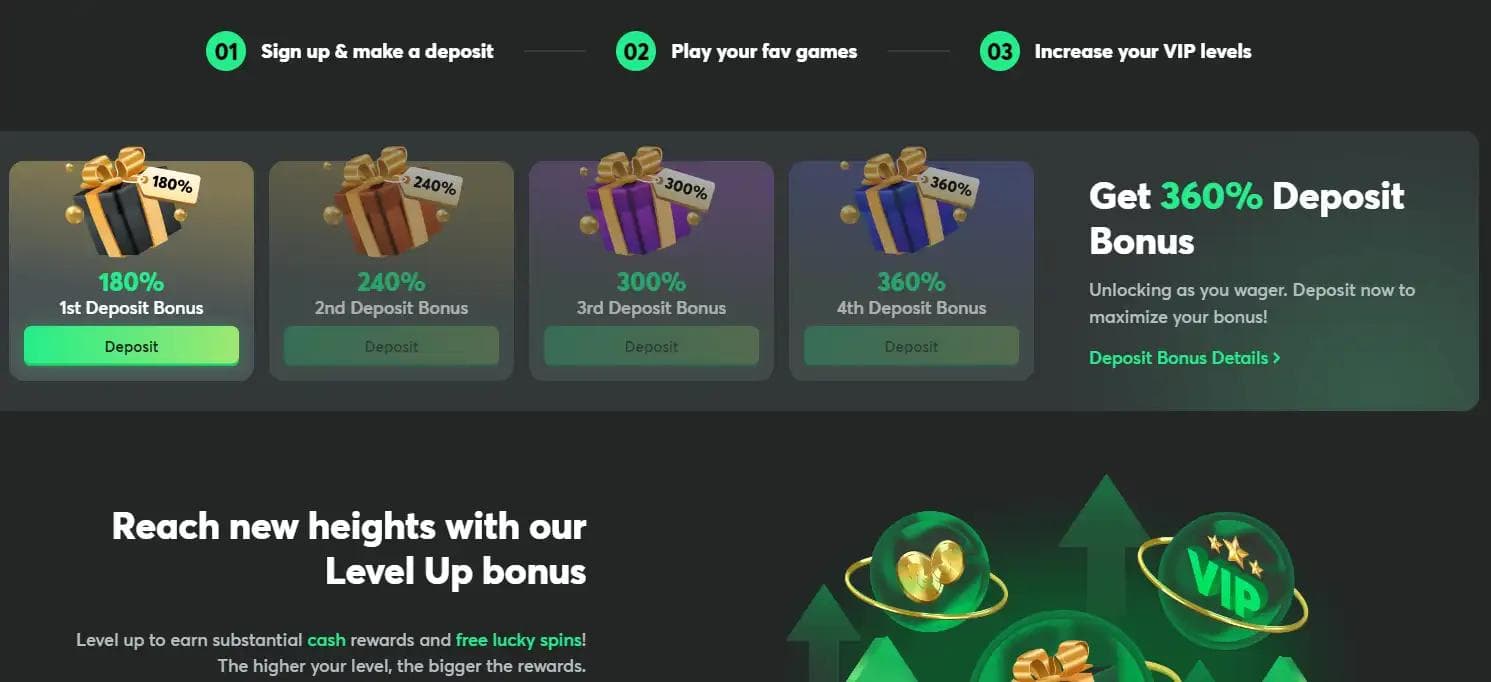 Bonus de bun venit BC.Game Casino