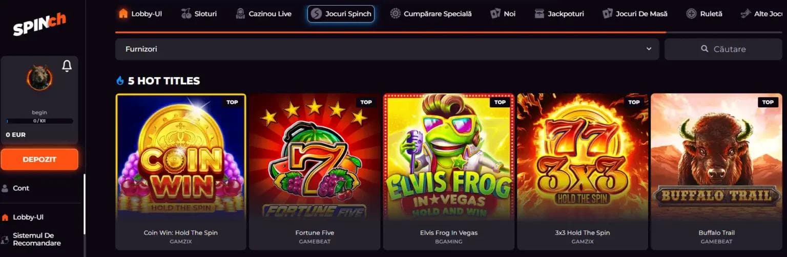 jocuri spinch casino