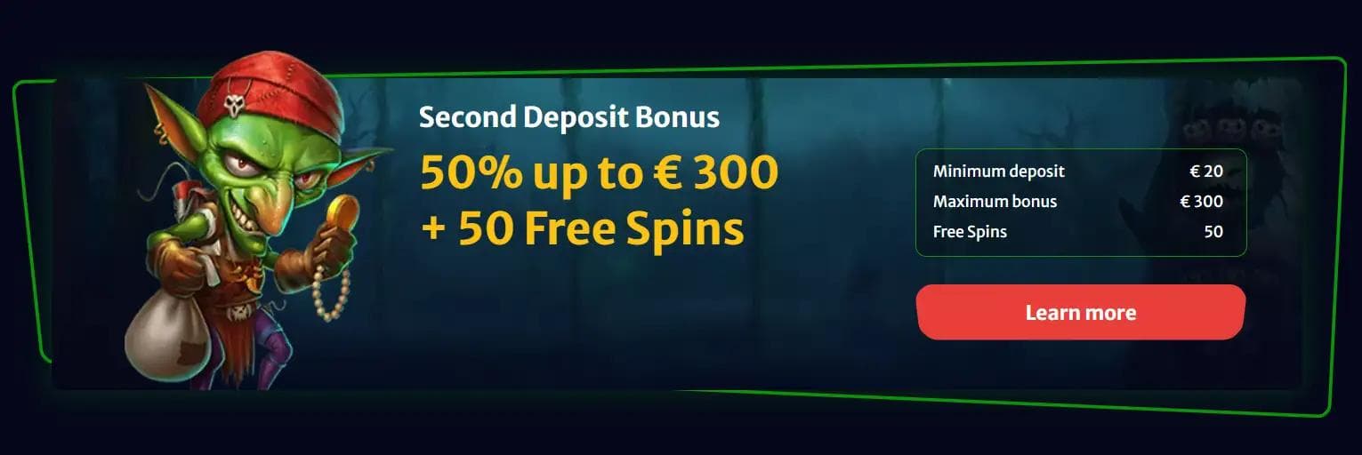 hellspin bonus la a doua depunere