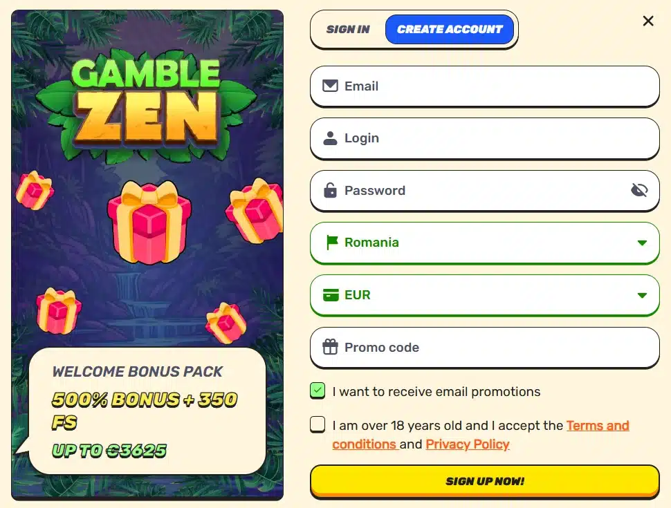 gamblezen inregistrare