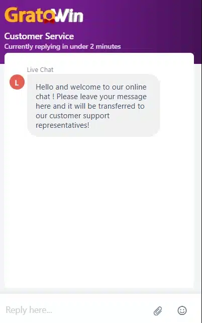 gratowin suport live chat