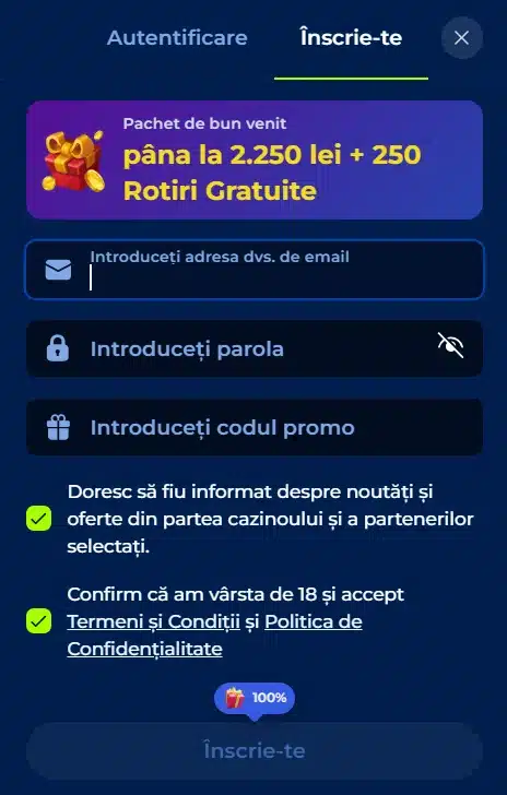 inregistrare billionairespin