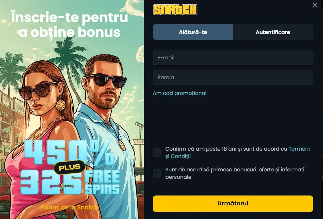 snatch inregistrare