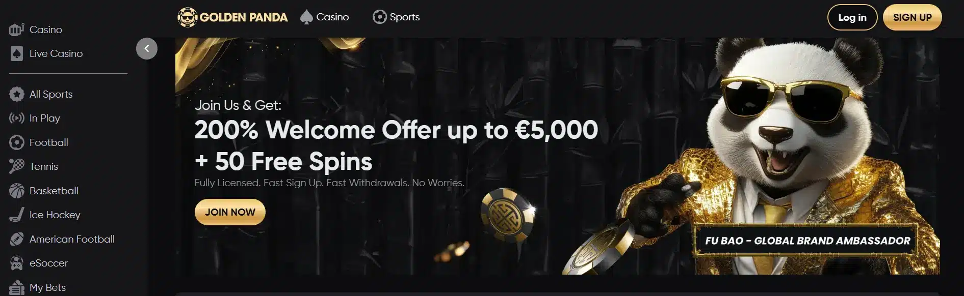 golden panda casino recenzie